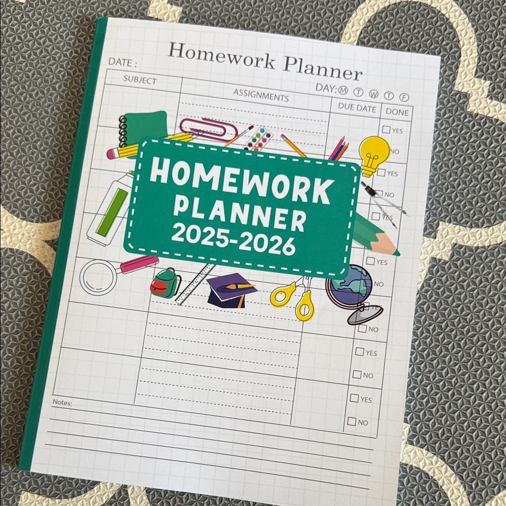 Homework Planner 2025-2026